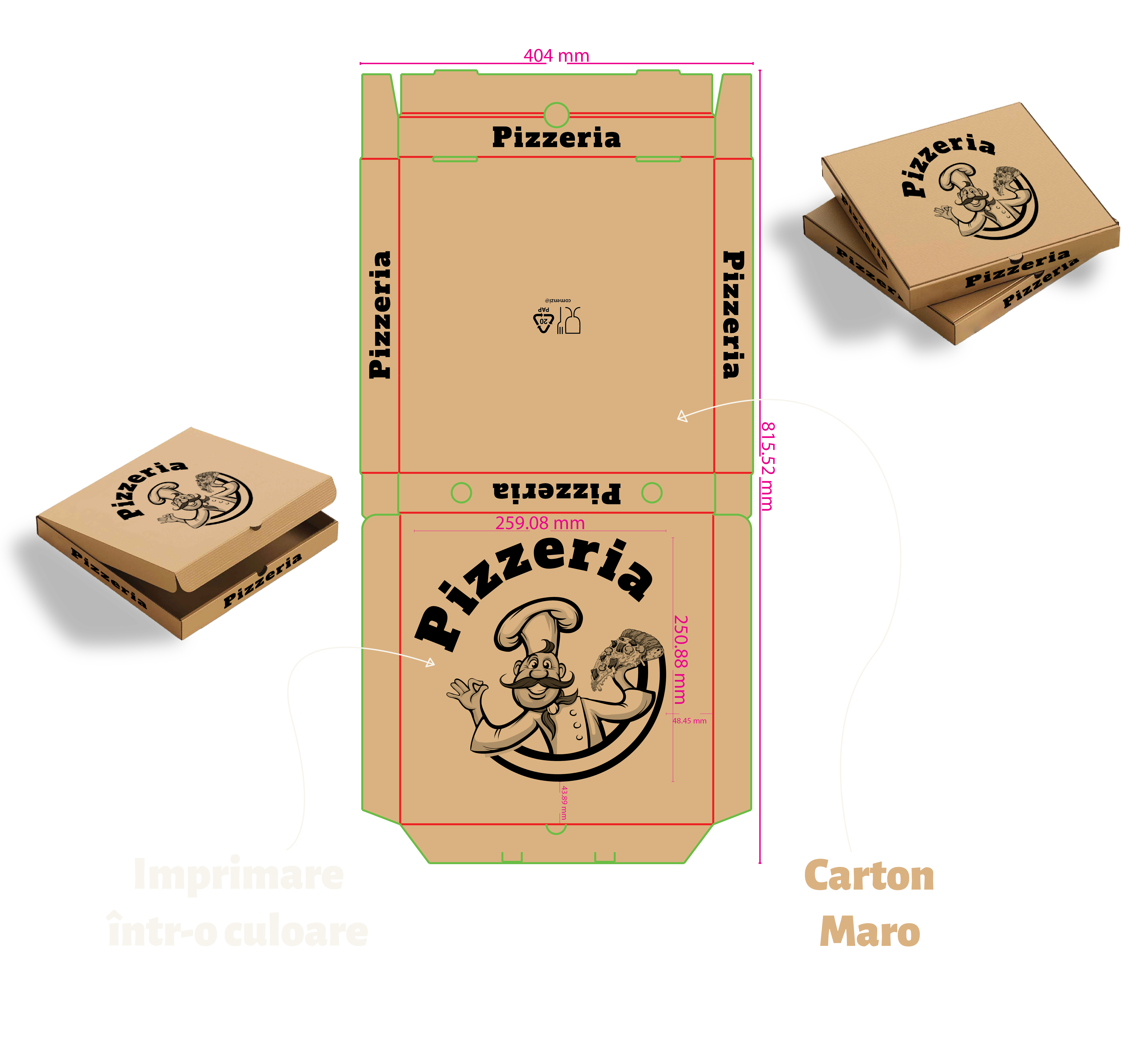 Packaging pe stanță